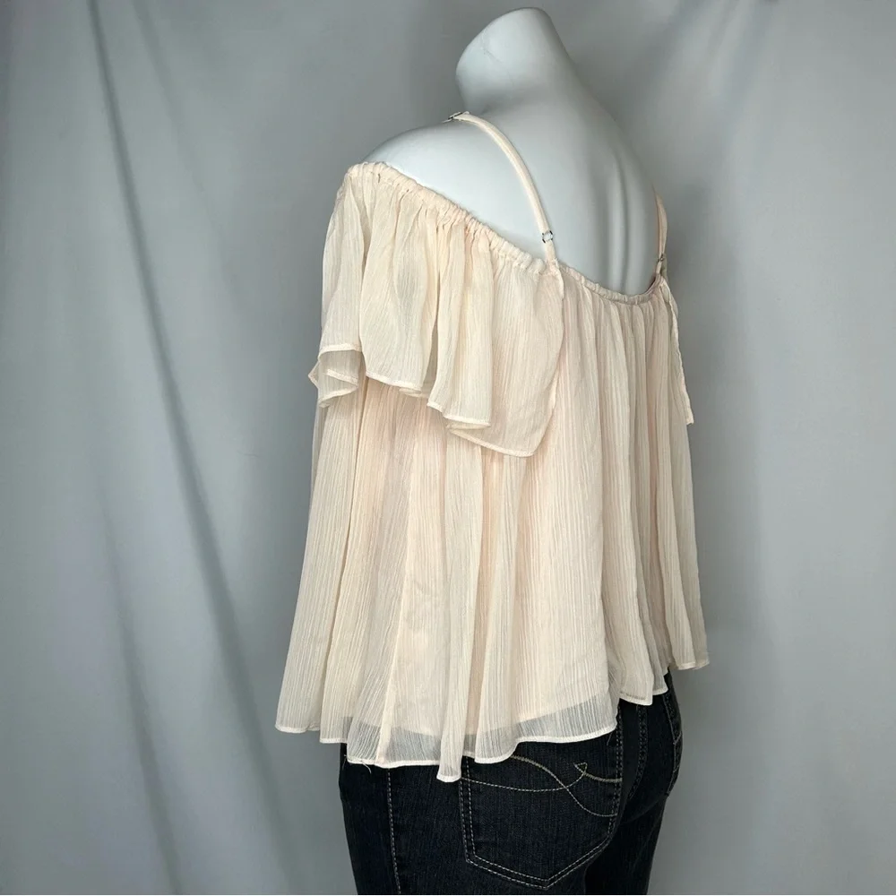 Lulu's Cream Off-Shoulder Women's Top - Picture 4 of 11